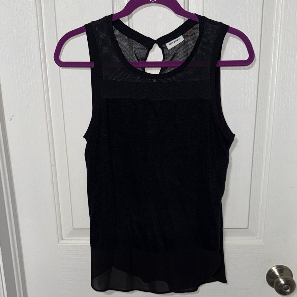 💰DKNY Elegant Black Sleeveless Top